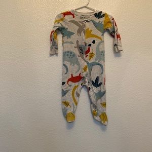 Cotton footed pajama with dinosaurs